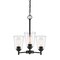 Designers Fountain Westin 3 Light Modern Matte Black with Clear Glass Shades Chandelier For Dining Rooms 95783-MB - alternate 1